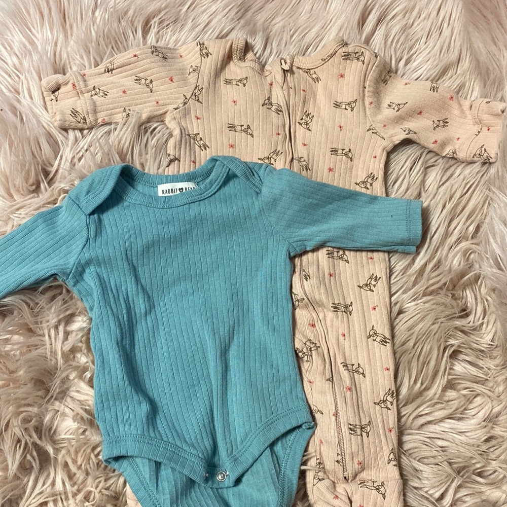 Rabbit & Bear Baby Organic Sleeper & Onsie